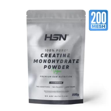 Paquete de creatina monohidrato en polvo (200 mesh). Paquete de 500g.